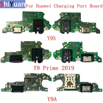 Originálne USB Nabíjací Dok Port Konektor Rada Flex Kábel Pre Huawei Y9S Y9A Y9 Prime 2019 Náhradné Diely