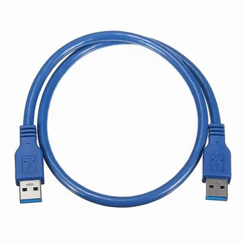 USB 3.0 Kábel, USB Kábel Vysokej Rýchlosti A Samec Na Male Kábel 0,6 M AM/AM Predlžovací Kábel
