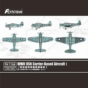 Flyhawk 1164 1/700 rozsahu druhej svetovej VOJNY USN Nosič-Založené Lietadla som 2020 Model Auta