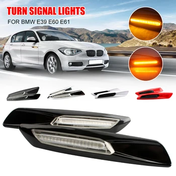 2 ks Pevné Amber 12V LED, Bočné Obrysové Svetlá Otočte Signálne Svetlá na BMW 1 3 5 Series E90 E91 E92 E93 E60 E61 Predný Blatník Svetlá