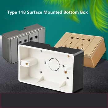 118 Typ Povrchovú montáž Zásuvky Prepínač Spodnej Box Pribrala Materiál Všeobecné Dva-bitové Tri-bitové Spojovacej skrinke