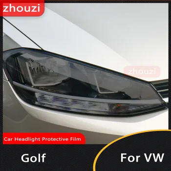 Auto Svetlometu Ochranná Fólia Pre Volkswagen VW Golf 7 8 MK7 12-19 20-2022 Auto Odtieň Black Film zadné svetlo Transparentné TPU Nálepky