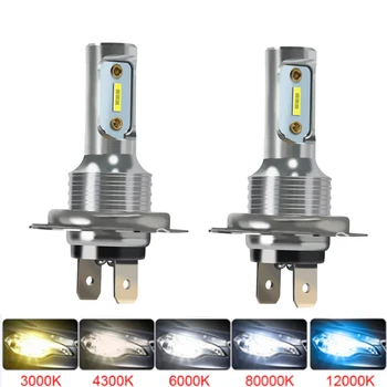 Muxall LED H4 H7 Žiarovky Svetlometu Super Svetlé 20000lms H11 H3 9005 9006 9012 HB3 HB4 H1 Hmlové Svetlá Turbo Lampa Objektív Auto Svetla