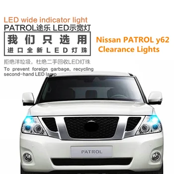 2 ks Odbavenie Svetlá LED T10 W5W pre Nissan PATROL Y62 šírka lampa led predné malé svetlo pozície svetlo super jasná