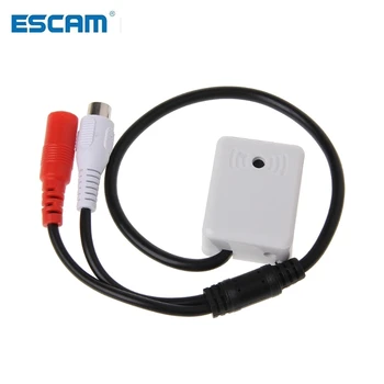 ESCAM Mikrofón Audio Vyzdvihnutie Zvuk Monitorovacie Zariadenie Pre CCTV Kamery Bezpečnostný Systém