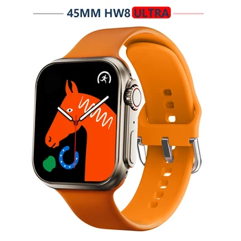 HW8 Ultra, Smart Hodinky 45mm Série 8 Telesnej Teploty NFC Bluetooth Hovor hladiny Glukózy v Krvi Spánku Monitor Smartwatch Muži Ženy