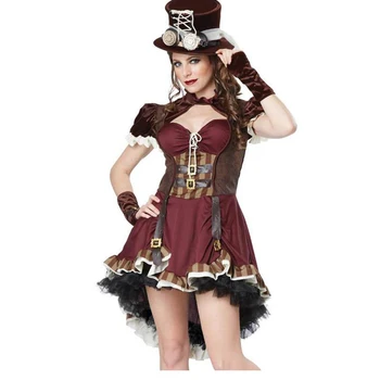 Ženské Pirátske Kostýmy Pre Dospelých Steampunk Dámske Pirátske Oblečenie Corsair Cosplay Upír Šaty Kovboj Cowgirl Halloween Party Kostým