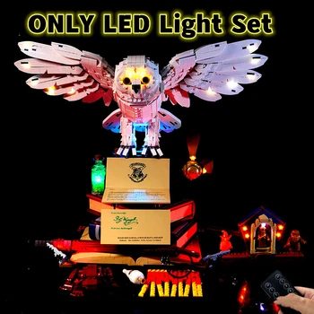 NA SKLADE DIY LED Svetlo Nastaviť pre LEGO 76391 Kompatibilný S Hedwig Ikony Zberateľov Edition Blok Tehly Príslušenstvo Hračky