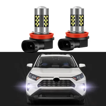 2ks LED Hmlové Žiarovky Pre Toyota RAV4 RAV 4 2006-2018 2019 2020 2021 Biele Predné Hmlové Žiarovky Canbus