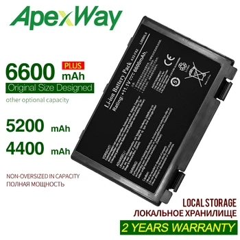 ApexWay 6 Článková Nové Batérie Pre Asus A32-F82 A32-F52 A32-F82 N82 K40 K42J K42 k50c K51 k40in K50 K50iJ K51 k50AB k50ID k50iJ